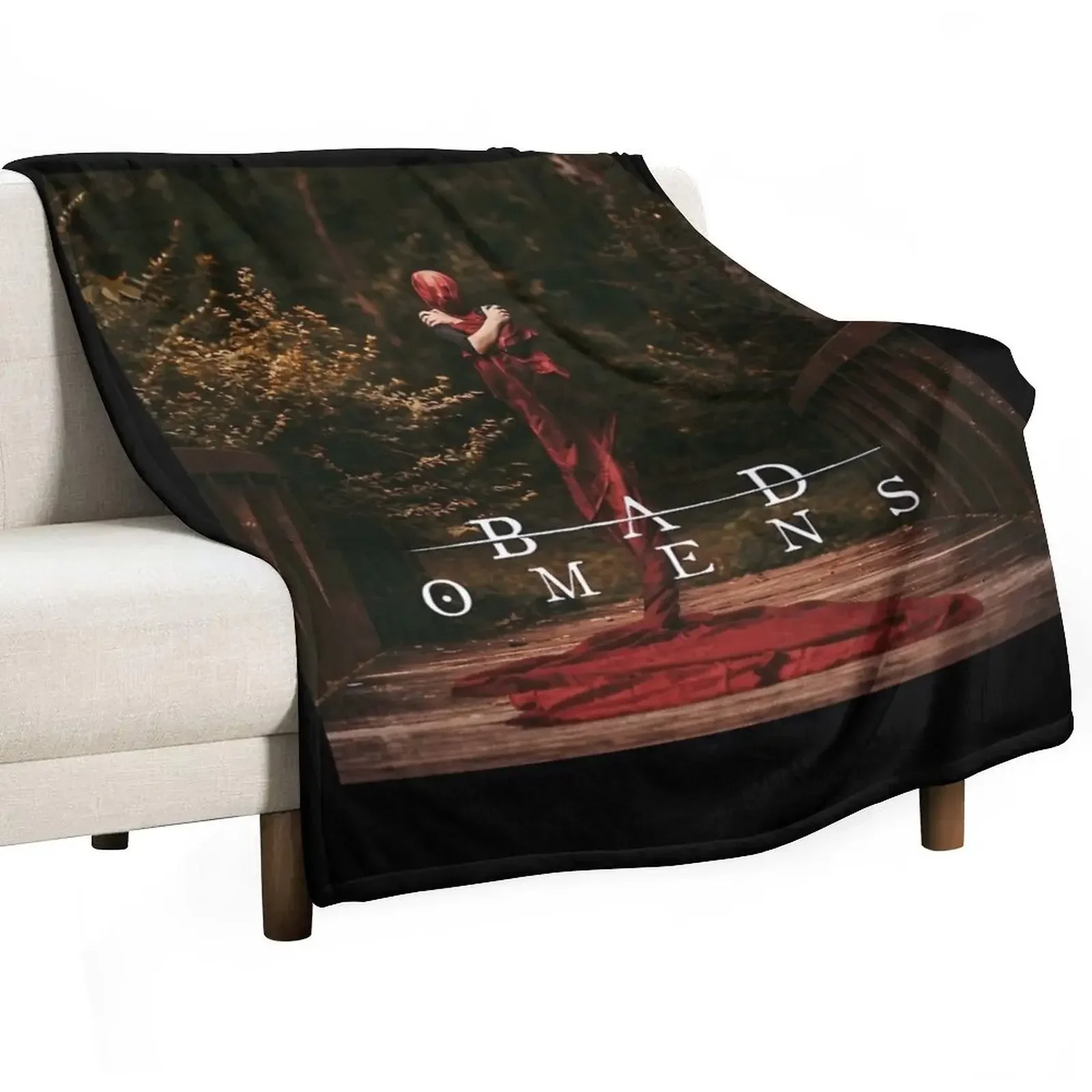 

Bad Omens band Throw Blanket Heavy Plaid on the sofa Giant Sofa Blankets