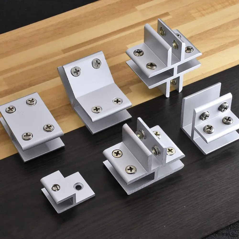Zinc Alloy Shelf Holder Clip Glass Clamp Panel Bracket Durable Shelf Holder Support Practical Furniture Hardware Home Decor