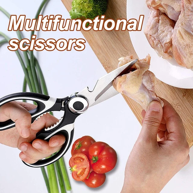 Kitchen Scissors Multi-Purpose Food Scissors Stainless Steal Sharp Multi  Function Tool For Meat Chicken Fish Vegetable Barbecue - AliExpress