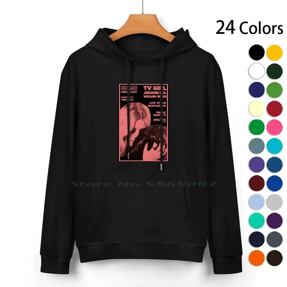 

Tv Girl French Exit Pure Cotton Hoodie Sweater 24 Colors Cool Retro Classic Aesthetic Vintage Tv Girl French Exit Music Birds