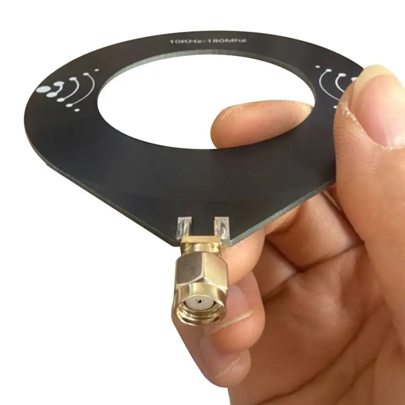 M67K-휴대용 도넛 SDR 안테나 실내 라디오 안테나 WB 안테나 10Khz-180Mhz 라디오 워키 토키 SDR용 SMA 루프 안테나