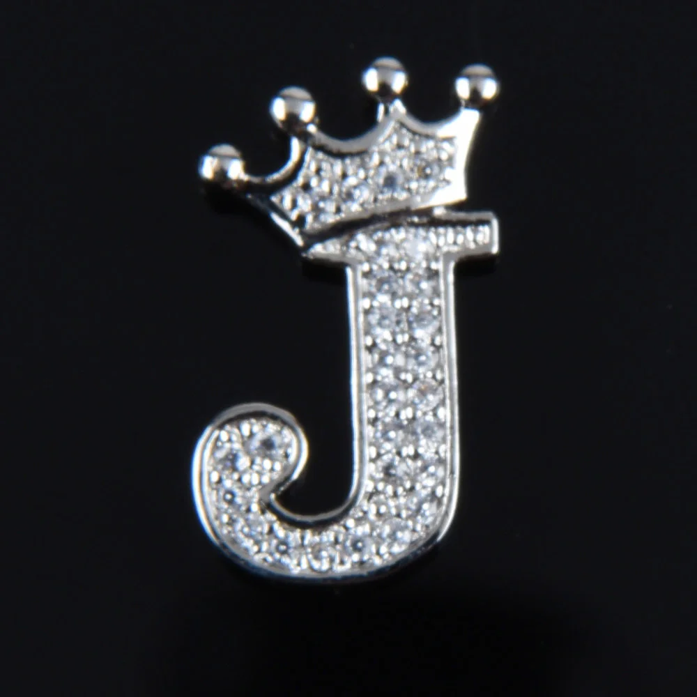 Hot Sale Metal Croc Shoe Charms Crown Letter Bling Rhinestone Shoes Decorations High Quality Butterfly Wristband Accessories