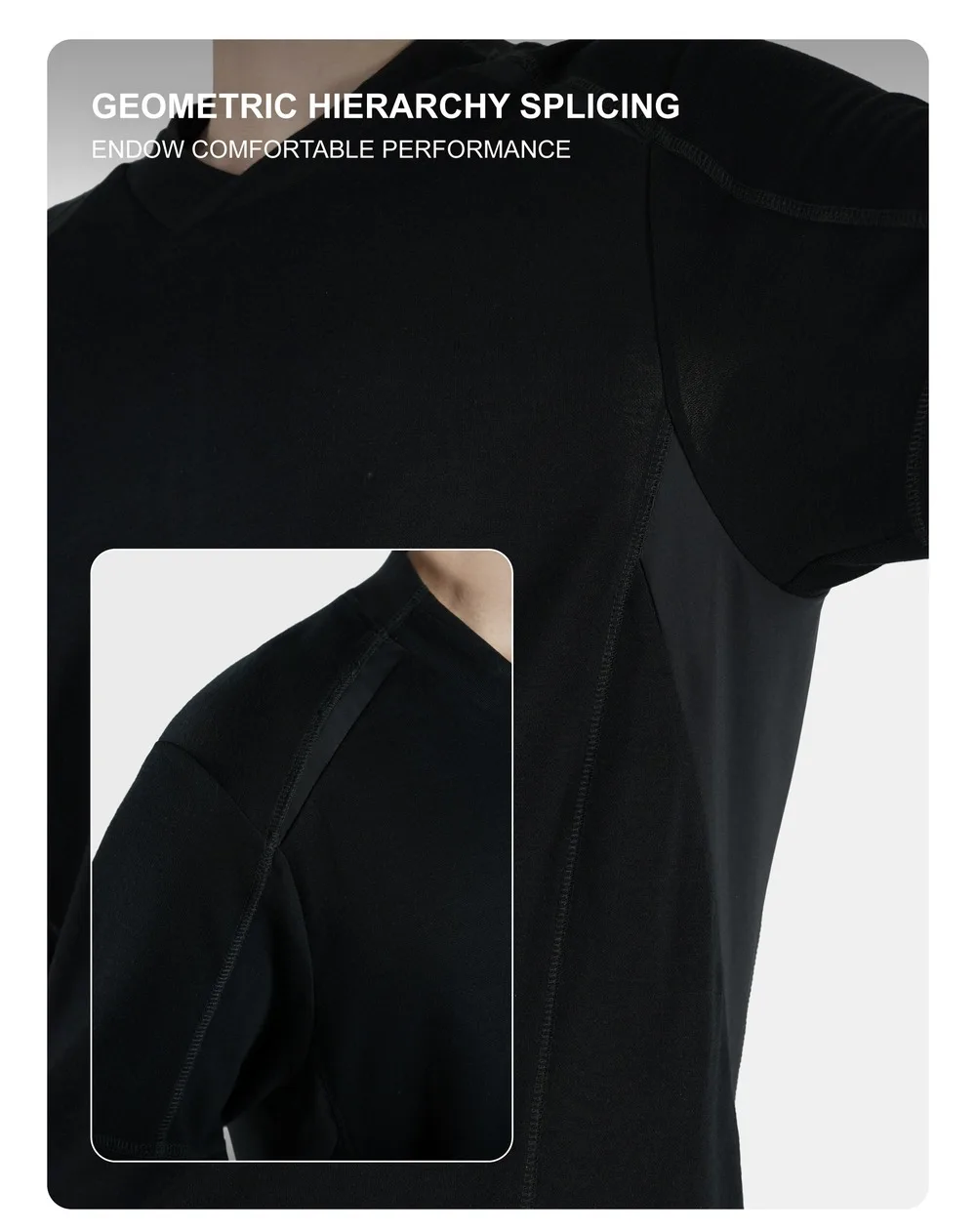 Reindee Lusion 25ss Merino wool 3d structure t-shirt skin frinedly breathable splicing materials techwear gorpcore