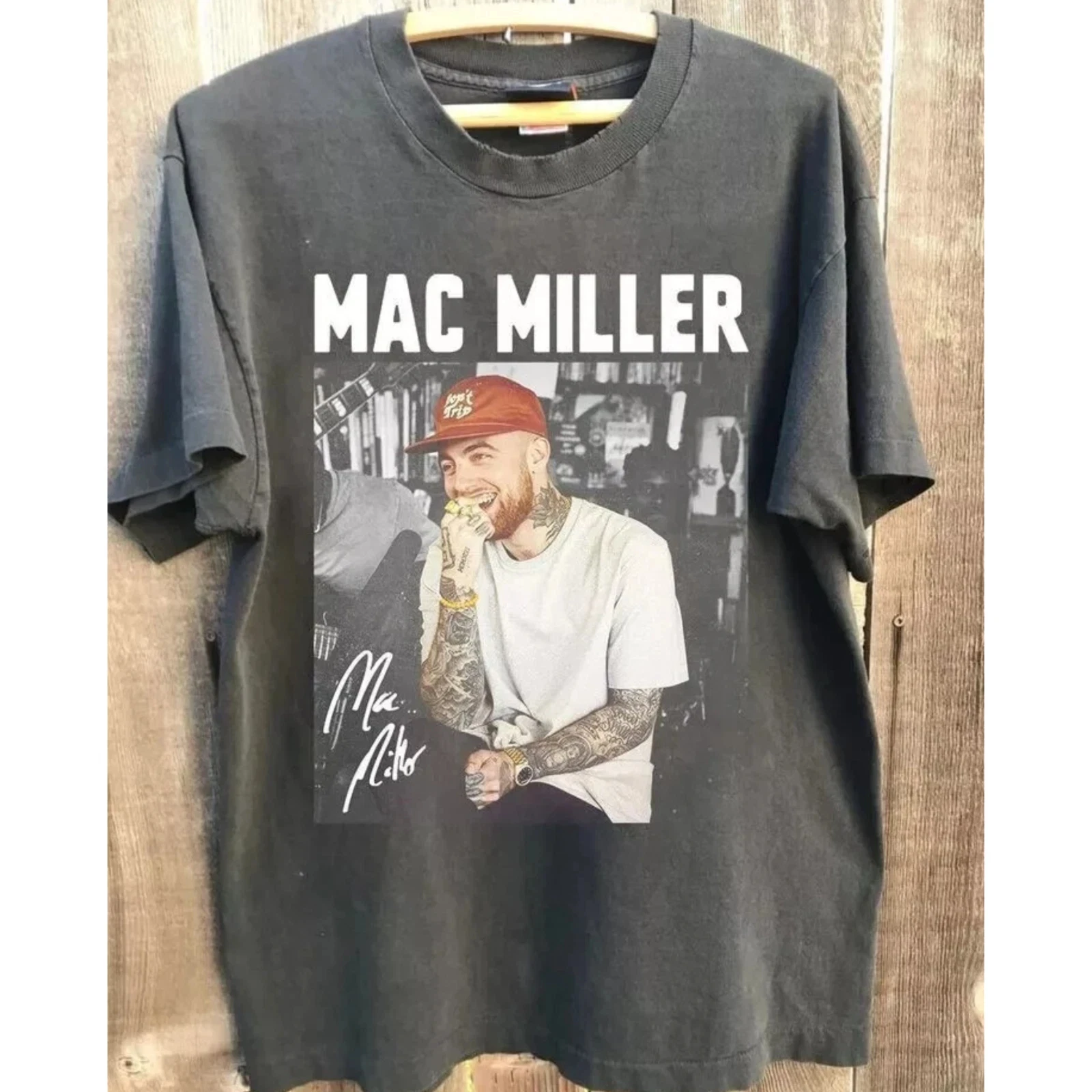 Mac Miller 90s Basic Style Charcoal Kurzarm-Unisex-T-Shirt, Nachdruck, Vintage-T-Shirt, Herren-T-Shirts