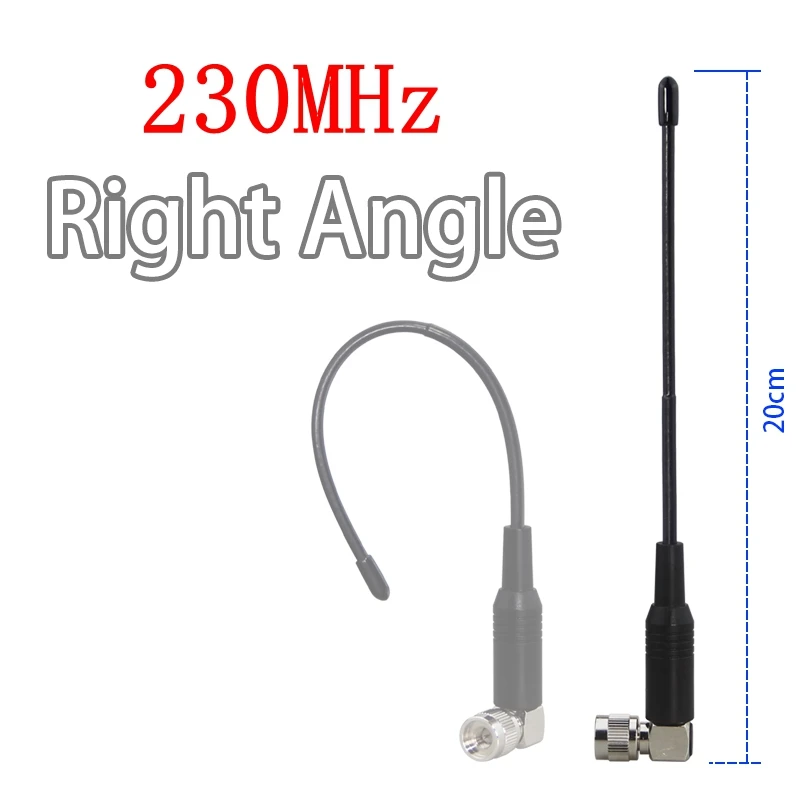 High-Gain Omnidirectional Soft Whip Antenna with SMA Right-Angle Connector