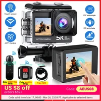 Action Camera 5K 4K60FPS EIS 48MP Wi-Fi Dual Screen 170D 8X Zoom Pre Record 30M Waterproof Sport Camera With Sony IMX576 Lens 2