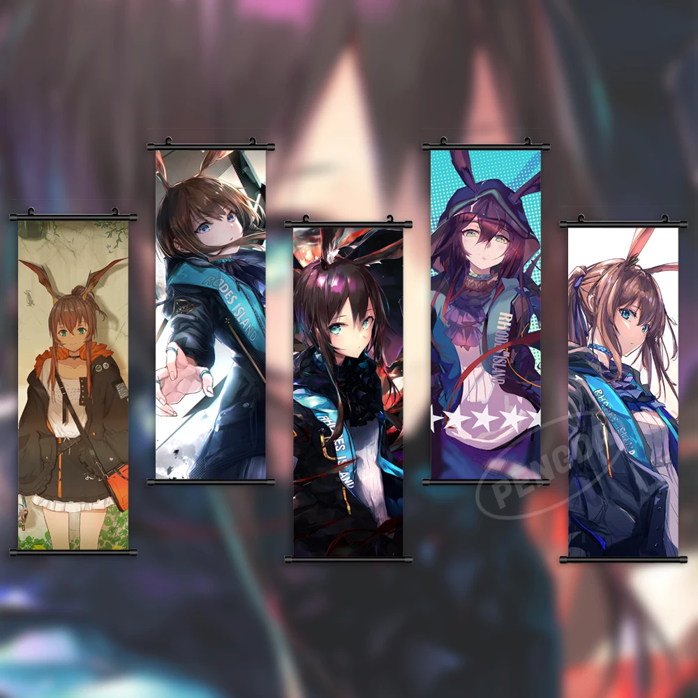 

Canvas Arknights Wall Art Mural Modern Prints Game Painting Hanging Scrolls Amiya Poster Home Decor Living Room Modular Pictures