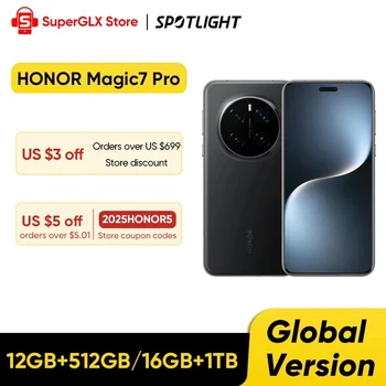 【World Premiere】Global Version HONOR Magic7 Pro 5G Smartphone Magic 7 Pro Snapdragon 8 Elite 120Hz OLED Screen 100W Charging