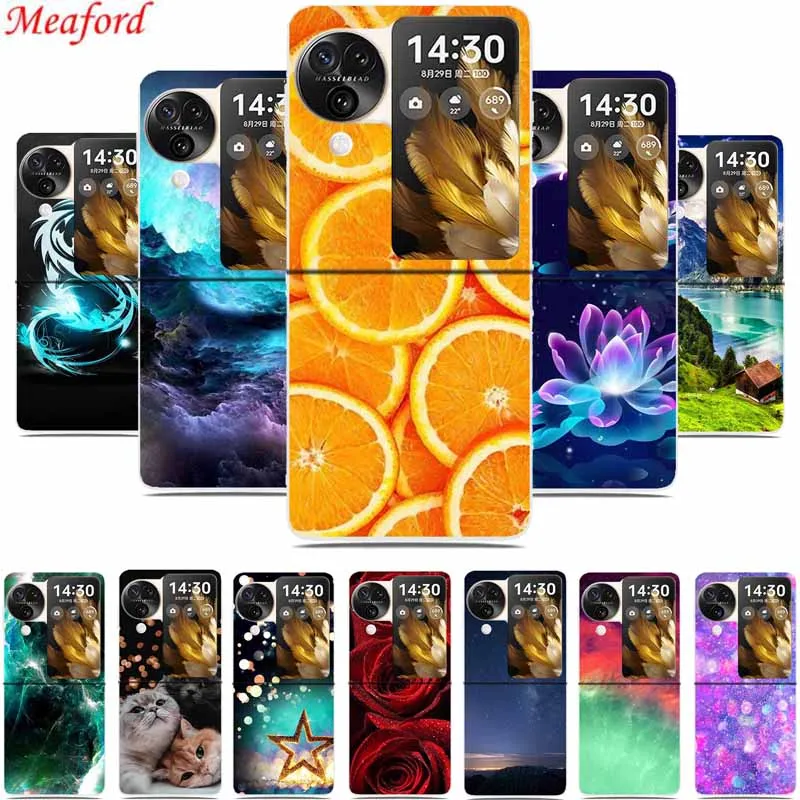 Custodia Per Telefono Per Oppo Find N3 Flip Back Cover Case Clear Plastic Hard Pc Coque Per Oppo Find N3 Flip Case N 3 Flip 6.8 "Funda Capa