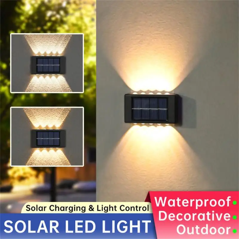 

Solar Wall Lamp Outdoor Waterproof Led Solar Light Up And Down Luminous Lighting For Garden Balcony Street Decor Wall Lights
