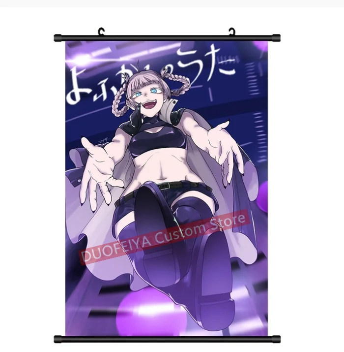 CALL OF THE NIGHT Yofukashi no Uta Yamori Kou Kikyo Seri Poster 2022 Anime  Cosplay Scroll Mural Wall Hanging Poster Home Decor