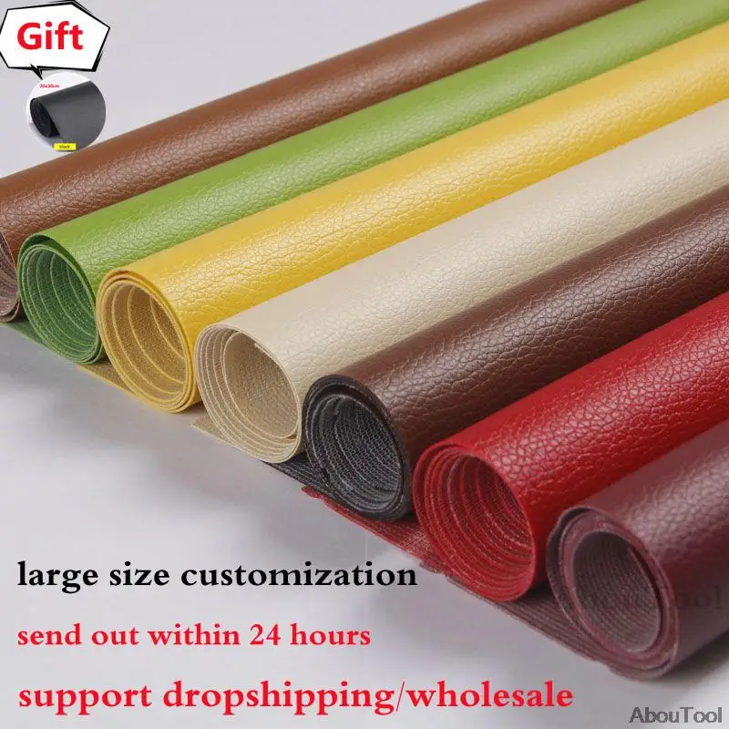 50/100x137cm Self Adhesive Pu Leather Fabric Patch Car Seat Sofa