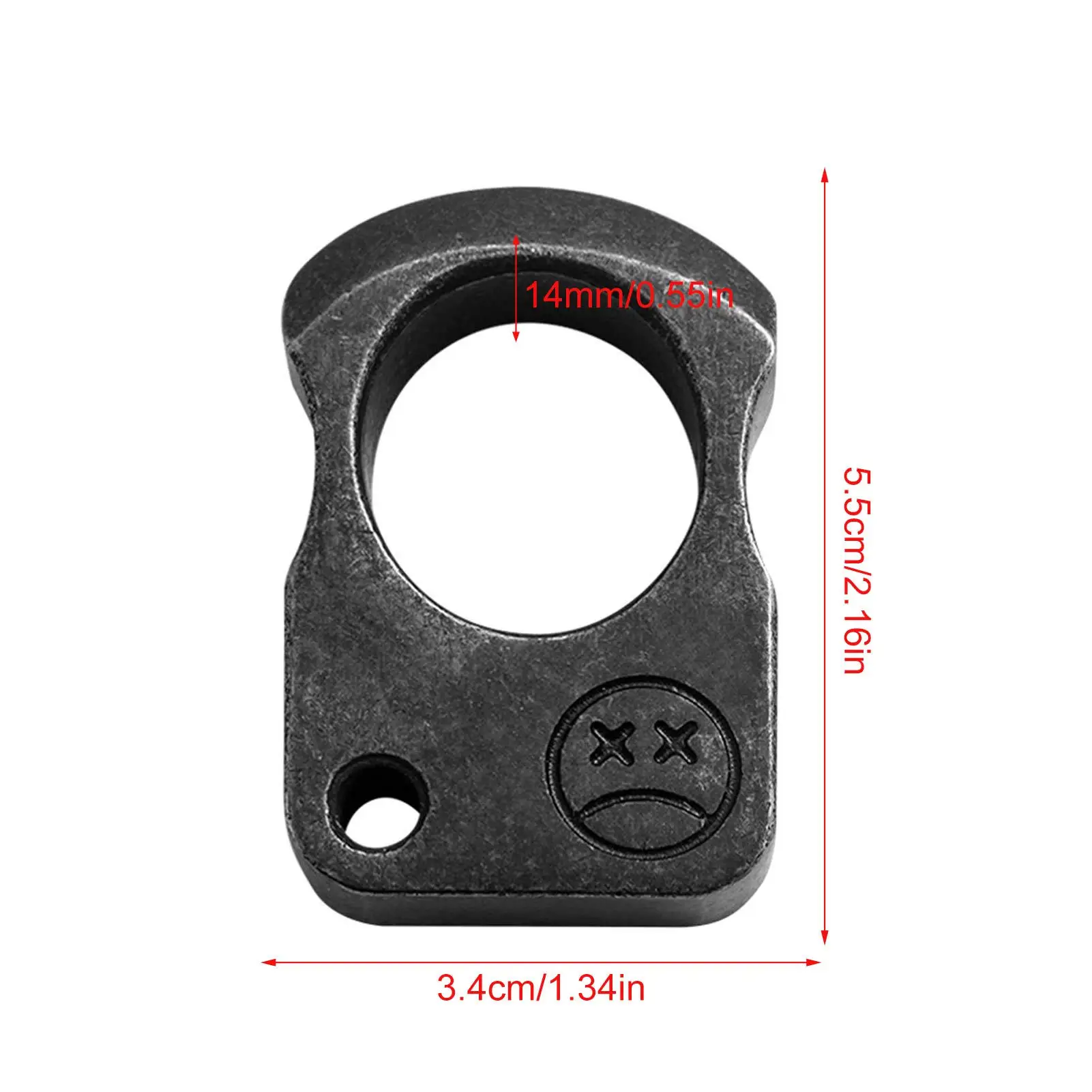 

EDC Knuckle Survival Escape Tool Stainless Steel Ring for Camping