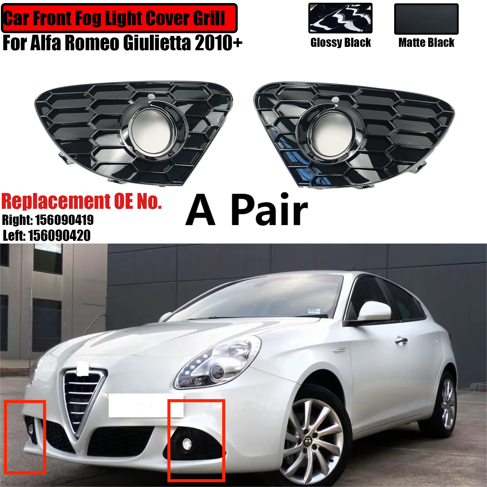 

2 шт., передний бампер для Alfa Romeo Giulietta 2010 +
