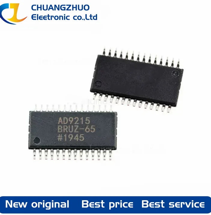 

1Pcs New original AD9215BRUZ-65 AD9215 10Bit 2.7V~3.3V 65MHz Parallel TSSOP-28 Analog To Digital Converters