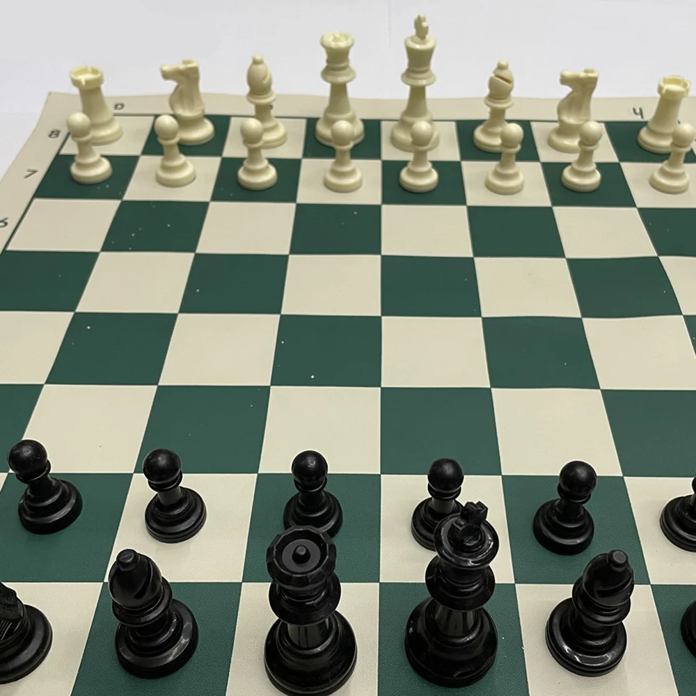 Board Game Chess Pieces and Board 49MM /65MM /75MM Resin Chess Pieces With Chess Board Set