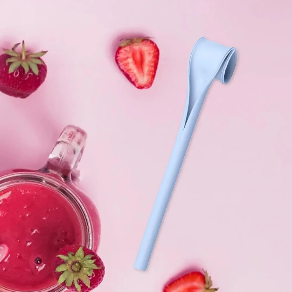 Dining Straw Washable Home Straw Silicone Minimalistic Creative One Click Open