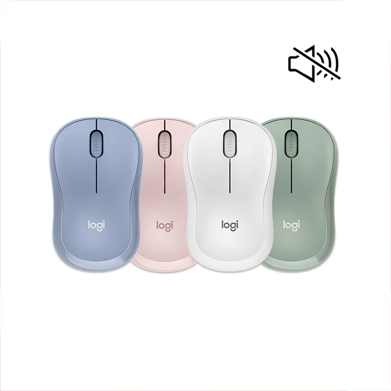 로지텍 M221 사일런트 무선 마우스, 2.4 GHz, USB 리시버, 1000 DPI 광학 추적 양손 블루투스 마우스