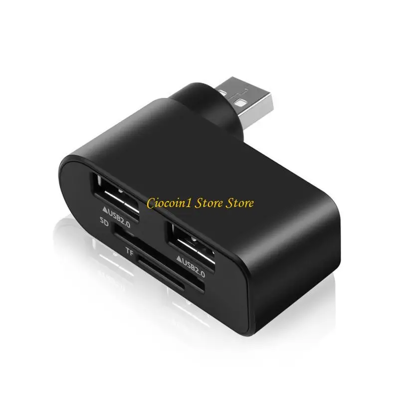 A3PC Hepsi Bir Arada USB 2.0 Hub Splitter Kart Okuyucu Bağlantı İstasyonu, TF Yuvası 1