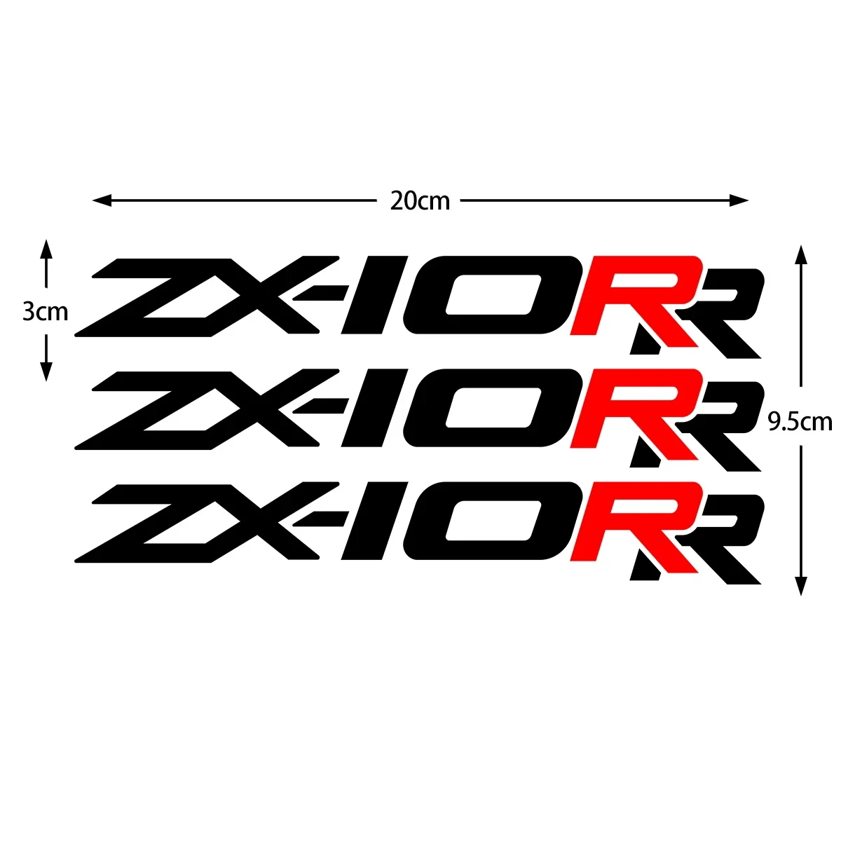 NEEK  Sticker 30枚 For ZX3R ZX-4R ZX-6R ZX-10R ZX-25R Stickers Fuel Tank Sticker