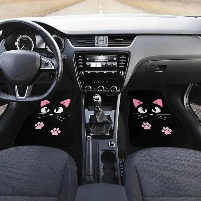 Cartoon Cat Car Floor Mats 2