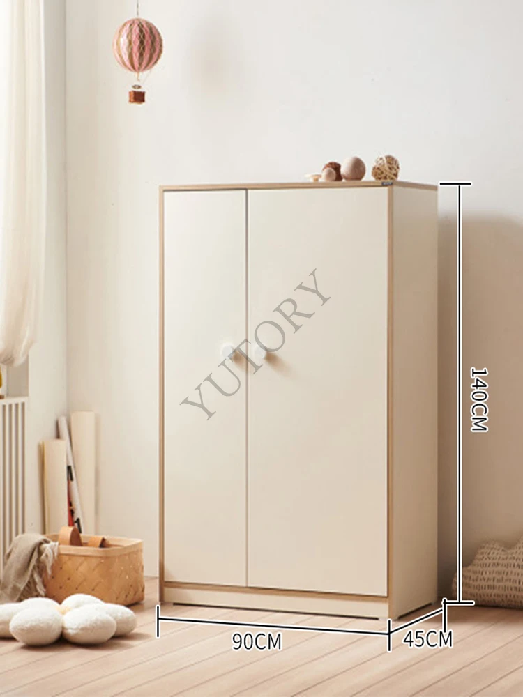 Solid wood children's wardrobe, baby storage milk drawer, storage hopper cabinet, baby wardrobe