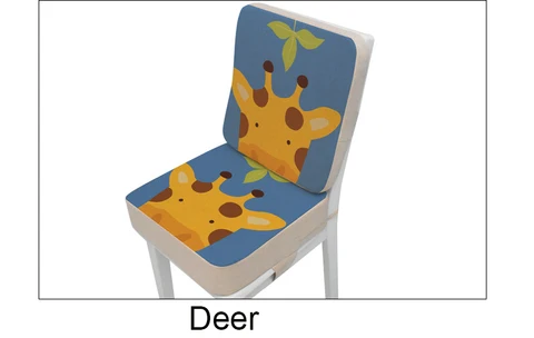 Sponge Baby Increased Booster Seat Cushion Anti-slip Cartoon Highchair Mat Kids Food Chair Pad Heightened Dining Chair