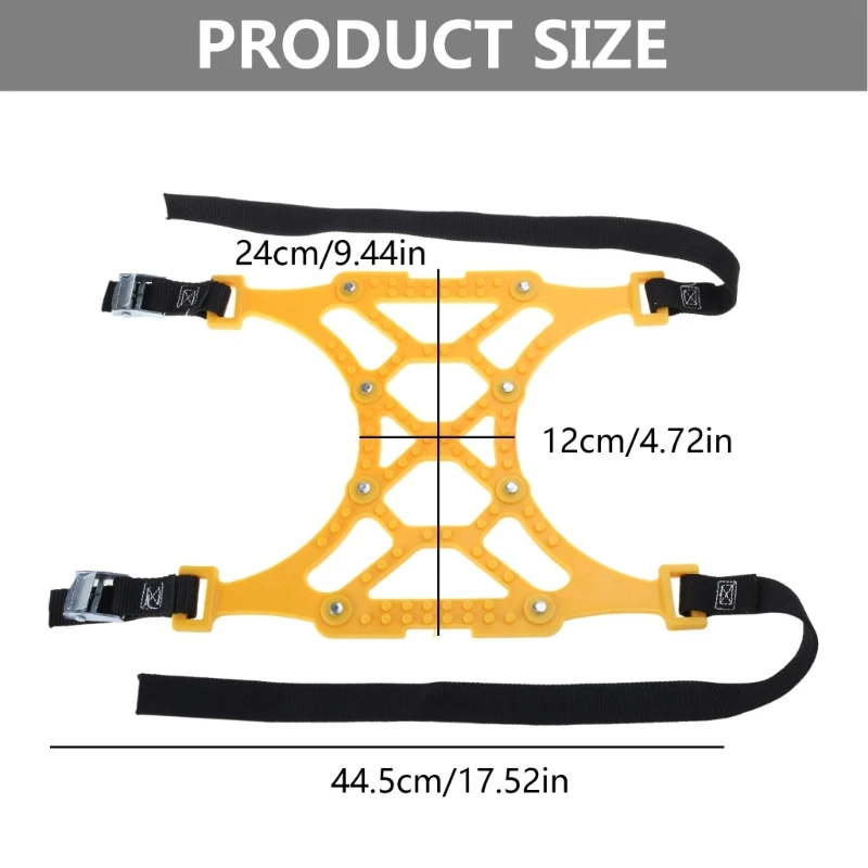 DS 1PC Winter Truck Car Snow Chain Tire Anti-skid Belt Easy Installation