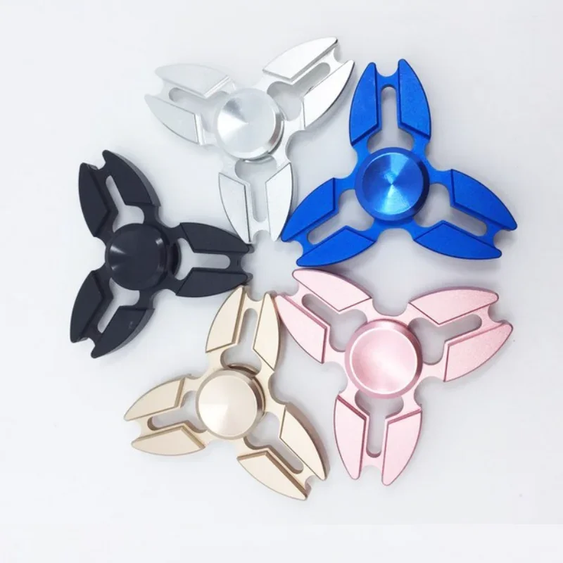 

Aluminum Alloy Hand Spinner Trefoil Finger Spinner All Metal Decompression Toys Fidget Spinners Stress Reliever Toys Gifts