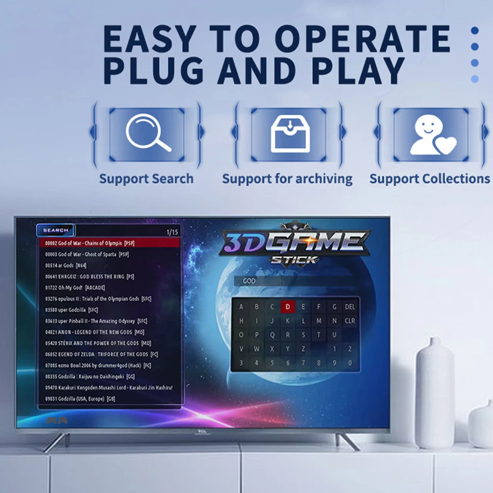 Y6 2.4G   TV ƽ Ʈ PS1  ޴   ܼ, 128G 10000 +  Emuelec4.3 4K HD TV  ƽ