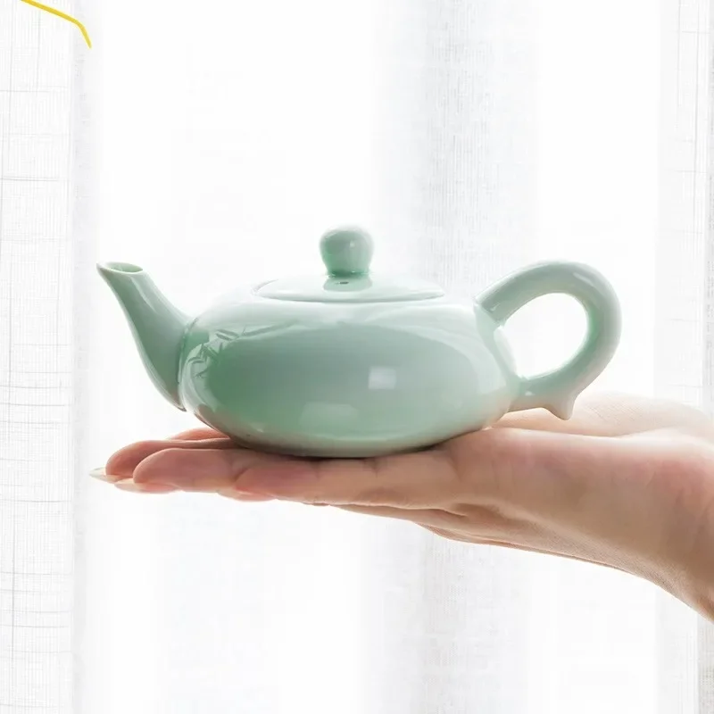 Teapot Cup Set 7pcs Tea Set Chinese Kung Fu ceramics tea Porcelain Heat Resistant Tea Cup Portable Puer Cups 1pc teapot +6pcs teacups