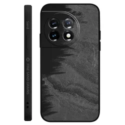 Textured Sand Liquid Silicone Phone Case - OnePlus 12R (Black)