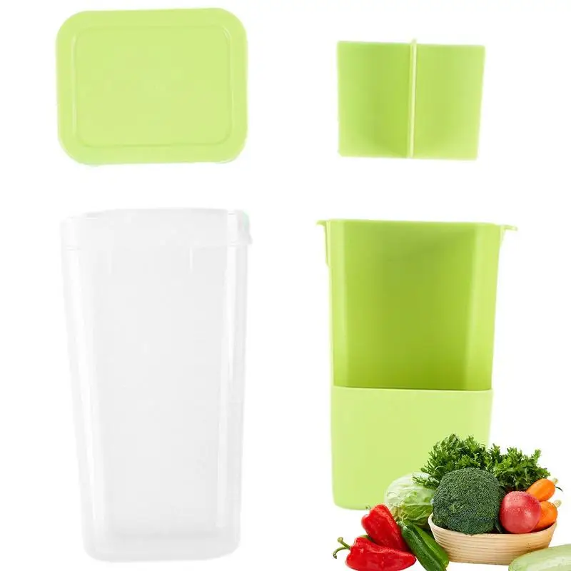 

Vanilla Fresh-Keeping Cup Kitchen Premium Herb Saver Gadgets Keeping Green Storage Box Organizer Container