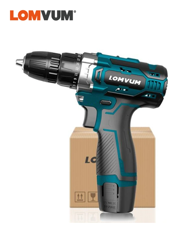 

12V Rechargeable Lithium Battery Electric Drill Mini Hand Drill Cordless Electric Screwdriver Screw Drilling Power Tools