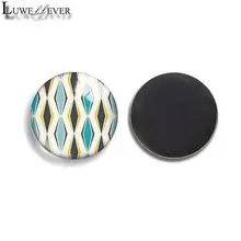

30mm 35mm Geometry Blackboard Round Glass Refrigerator Fridge Magnet Findings 735 Parts Accessories