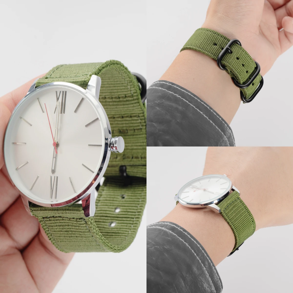 Adjustable Sports Nylon Quick-Release Woven Wristband Bracelet