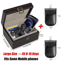 Enhanced Privacy Faraday Box: RFID - Blocking Security Case (L With 2 Bags)
