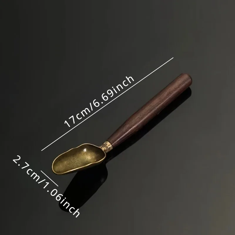 1pc Alloy Teaspoon Teaspoon Tea Spatula Tea Spoon Kung Fu Tea Set Tea Ceremony Accessories