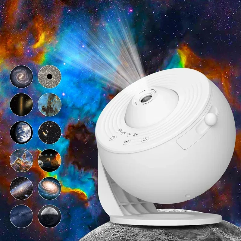 Galaxy Projector, 13 in 1 Star Projector Galaxy Light,, LED Space Galaxy,Ceiling Night Light Milky Way Mood Lighting with Timer