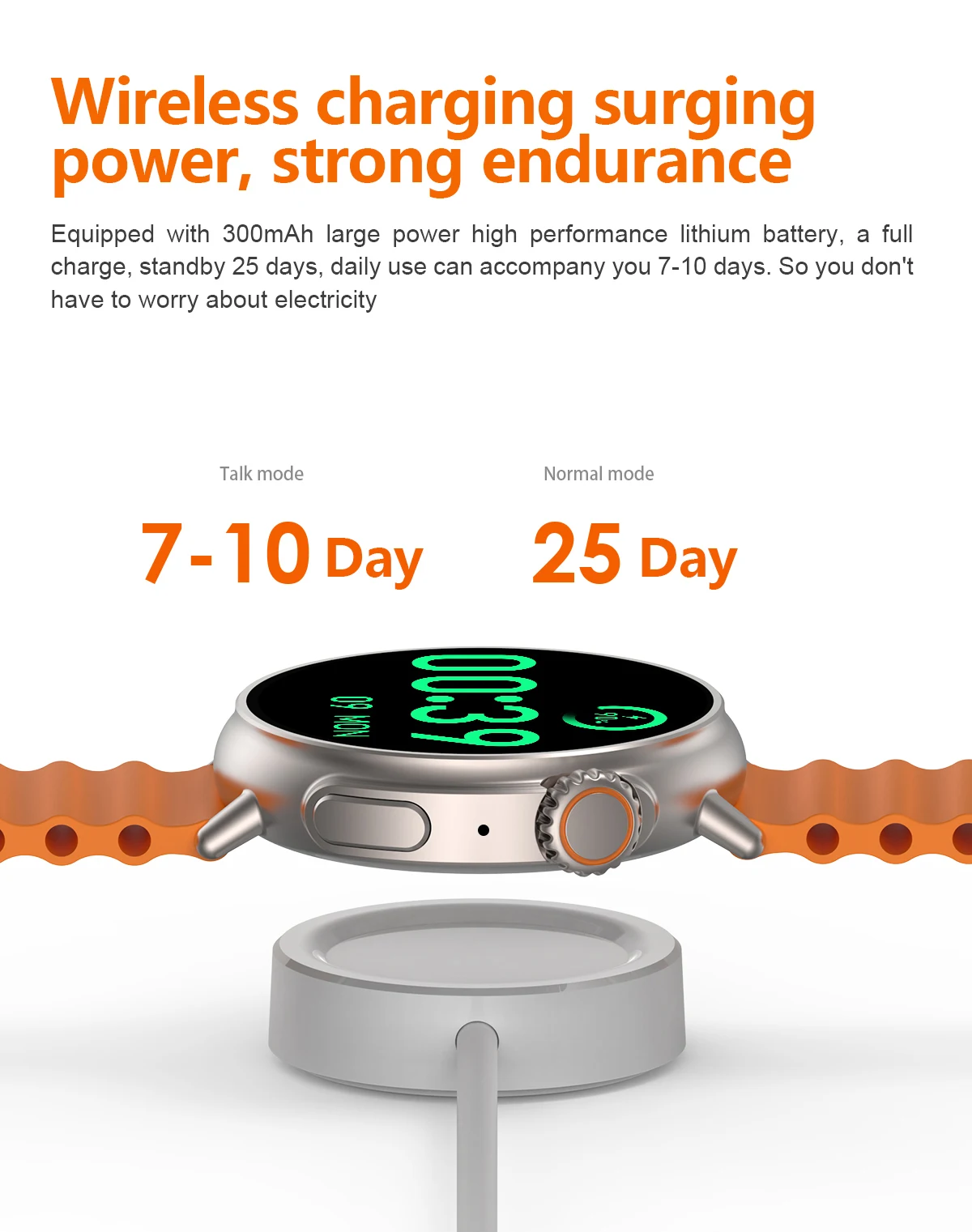 Title 10, Smartwatch con schermo AMOLED da 1.6 pollici a ...