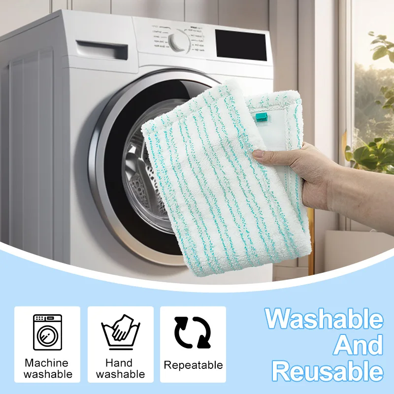 2pcs Mop Cover for Leifheit Profi XL Household Cleaning Washable Microfiber Mop Cloth Replacement Pad Floor Cleaning Supplies 6