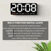 Digital Wall Clock with Large Colorful LED Display, Date, Temperature, and 2 Alarms