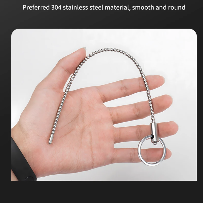 Penis Sex Toys Stainless Steel Urethra Pull Beads Horse Eye Stick Penis Massager SM Urethral Catheter Metal Urethra Plug Male Penis Stimulators