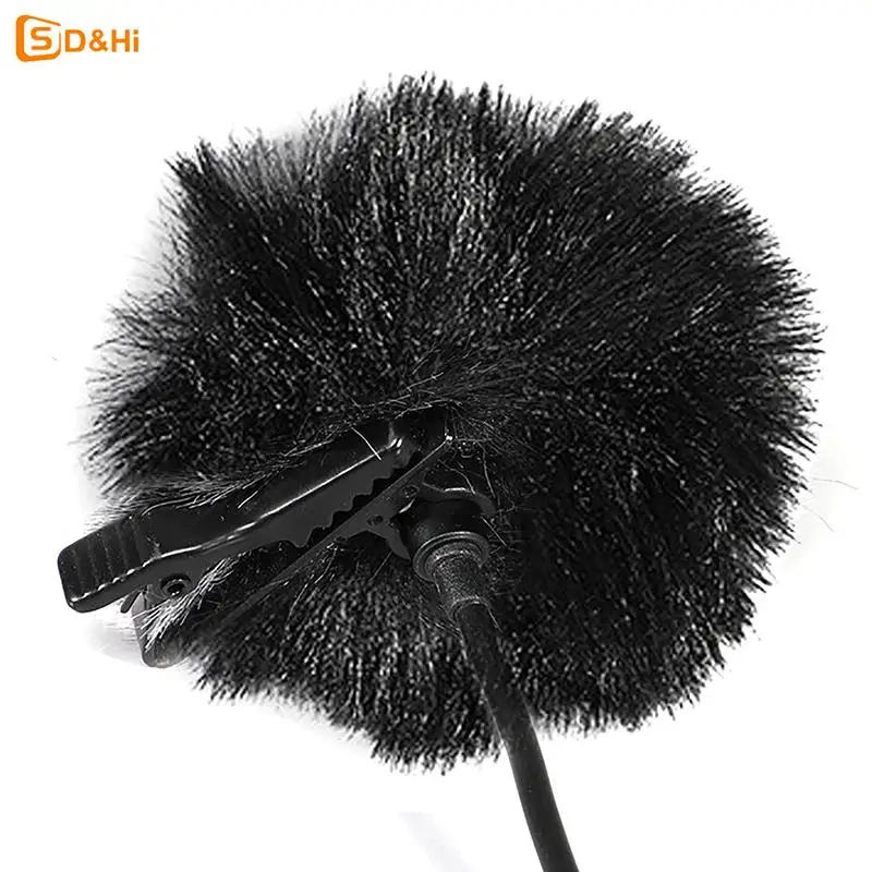 2Colors Universal Lapel Mic Soft Furry Windscreen Fur Windshield Wind Muff Soft Comfortable Lapel Lavalier Microphones Cover