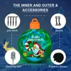 Light up Inflatable Christmas Ball with Air Blower Christmas Decoration Outdoor Blow up Xmas Ornaments Outside with LED Lights 3