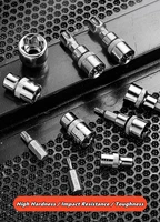 Jeu de douilles Torx professionnelles 34 pièces et douilles étoile e-torx 1/4 "3/8" 1/2 "entraînement mâle femelle E-torx Bits outil portatif avec étui 6