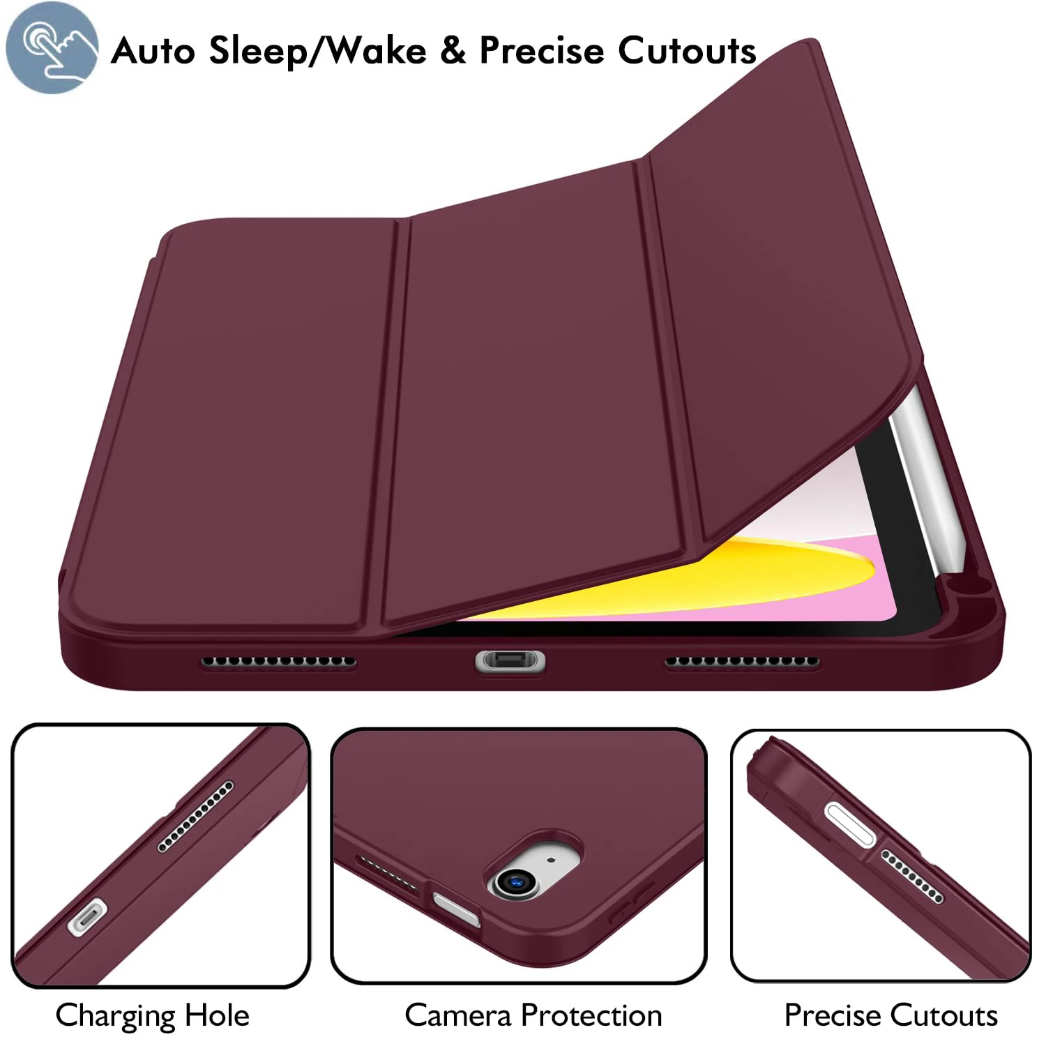 Magnetic Flip Smart Stand Cover Pencil Case