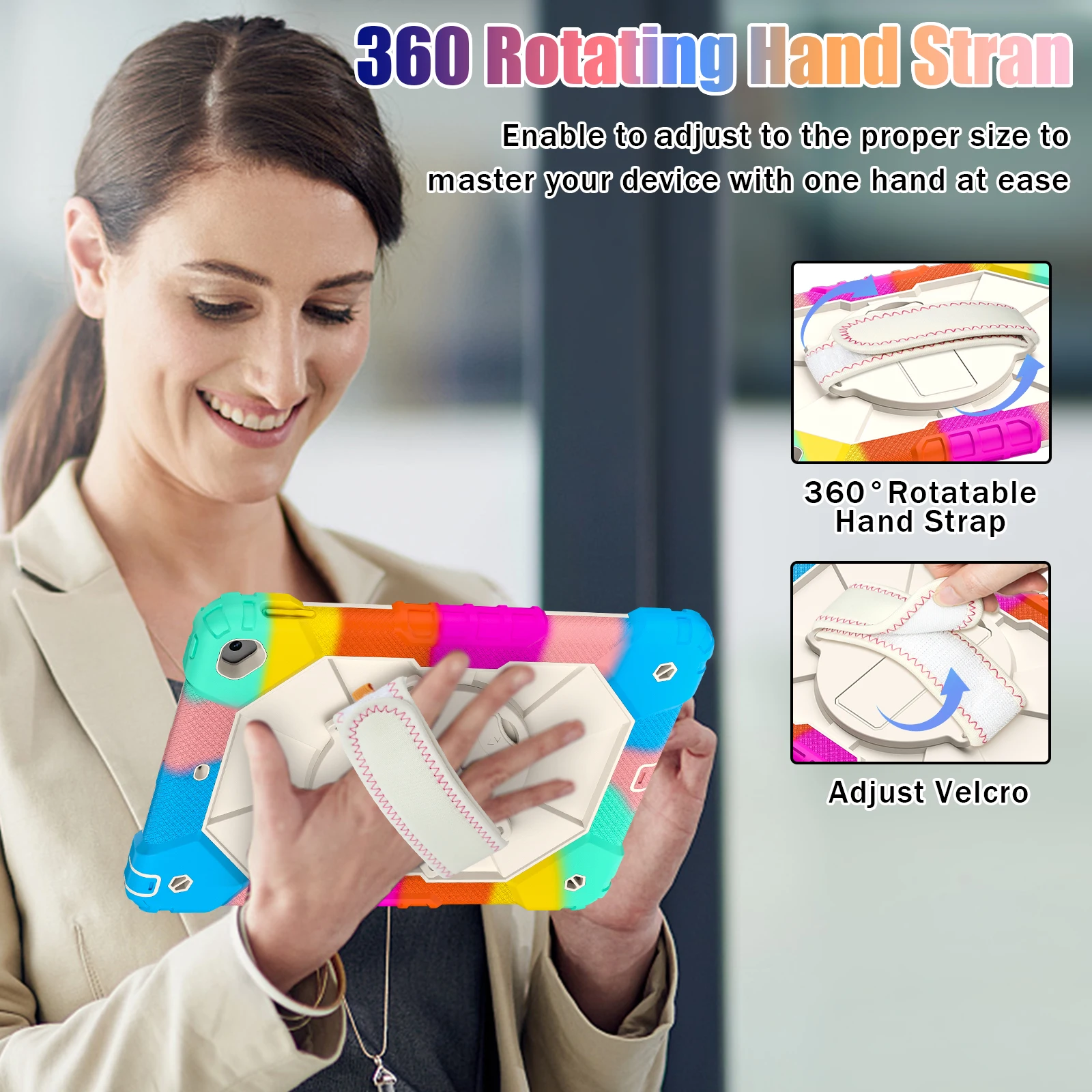 Rotating Stand Cover with Full-Body Protection and Strap