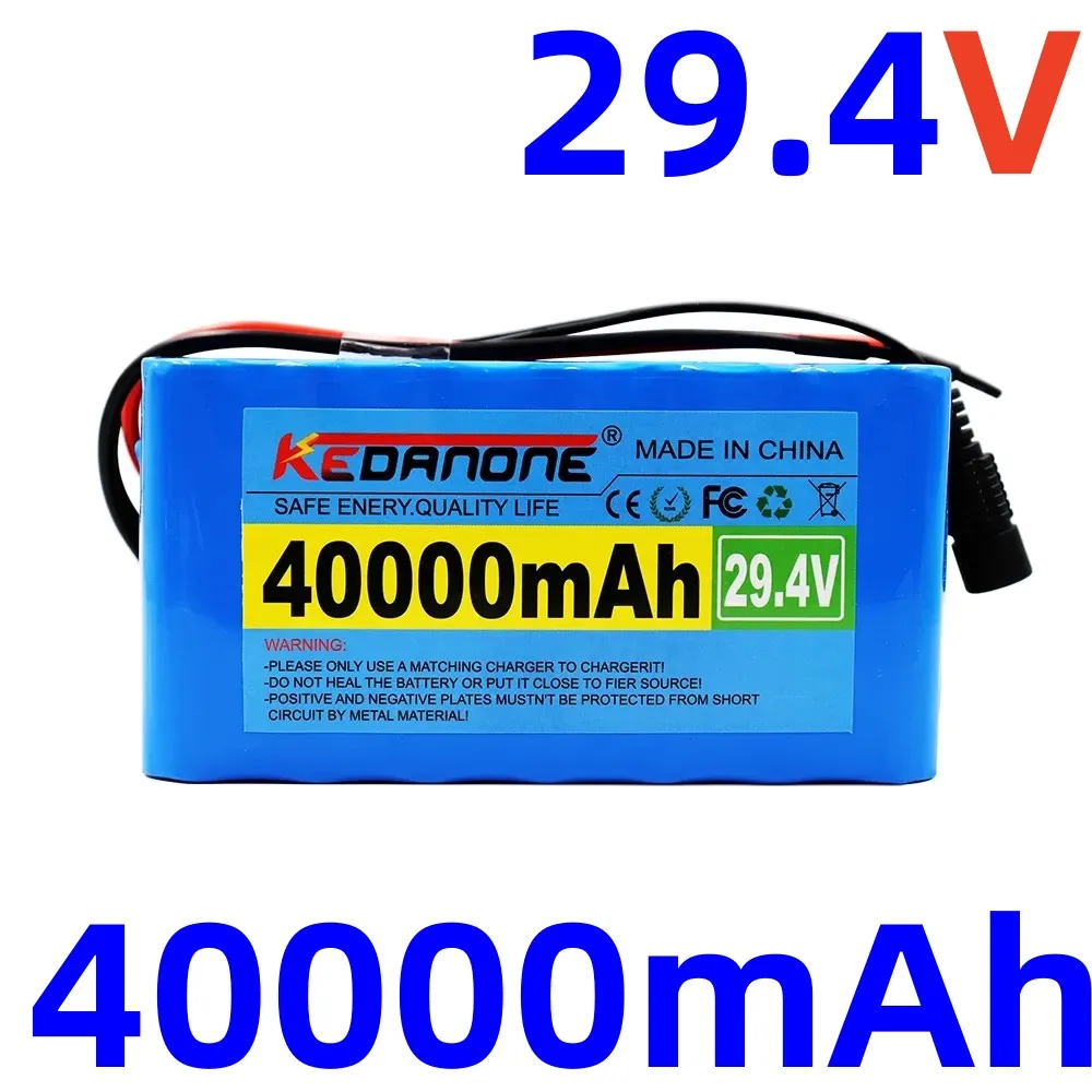 Paquete De Bateria De Iones De Litio 18650 Para Bicicleta Eletctrica, Ciclomotore, Silla De Ruedas, 29,4 V, 40Ah, 7 S3P