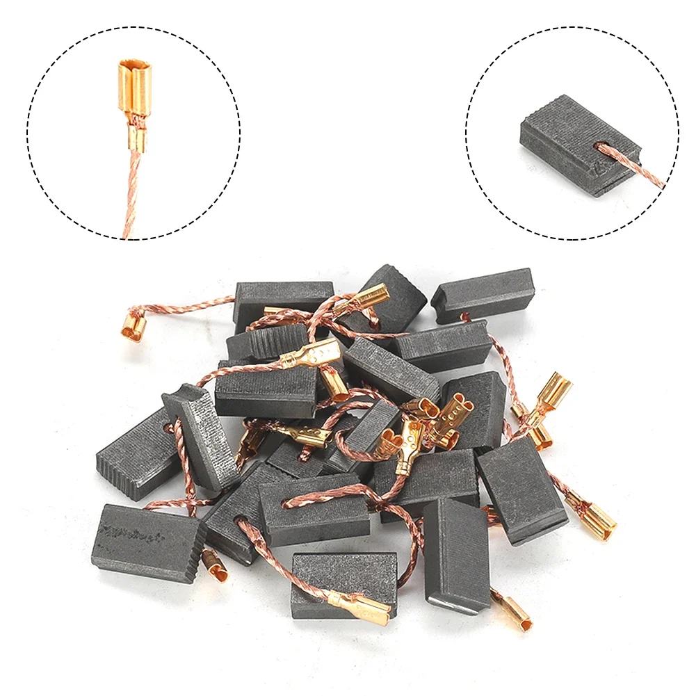 

Metal Carbon Brushes Motor Carbons Power Tool Parts 20Pcs 5*10*15mm Carbon Brushes For Bosch 125 Motor High Quality